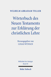 Vorderes Coverbild Wörterbuch des Neuen Testaments zur Erklärung der christlichen Lehre