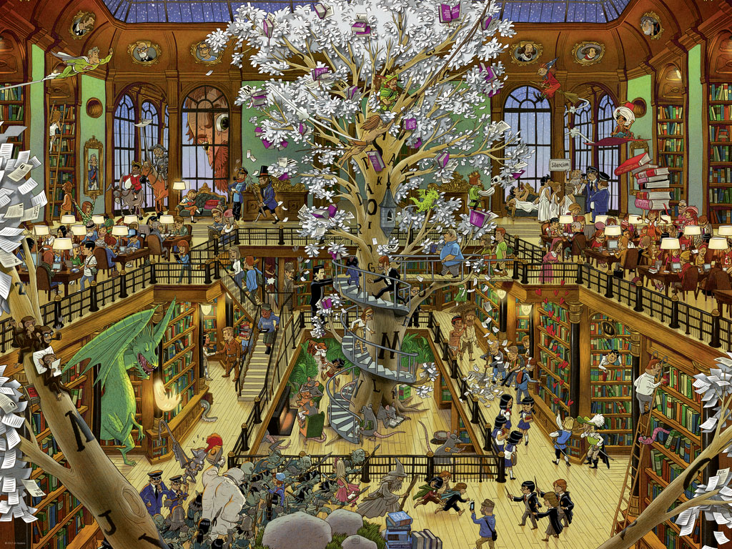 Beispielinhalt (Bild) Library Puzzle