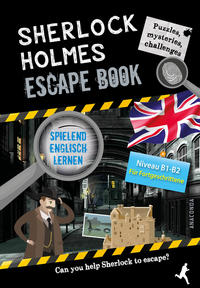 Vorderes Coverbild Sherlock Holmes Escape Book. Spielend Englisch lernen – für Fortgeschrittene Sprachniveau B1–B2