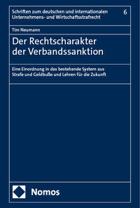 Vorderes Coverbild Der Rechtscharakter der Verbandssanktion