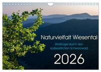 Vorderes Coverbild Naturvielfalt Wiesental (Wandkalender 2026 DIN A4 quer), CALVENDO Monatskalender