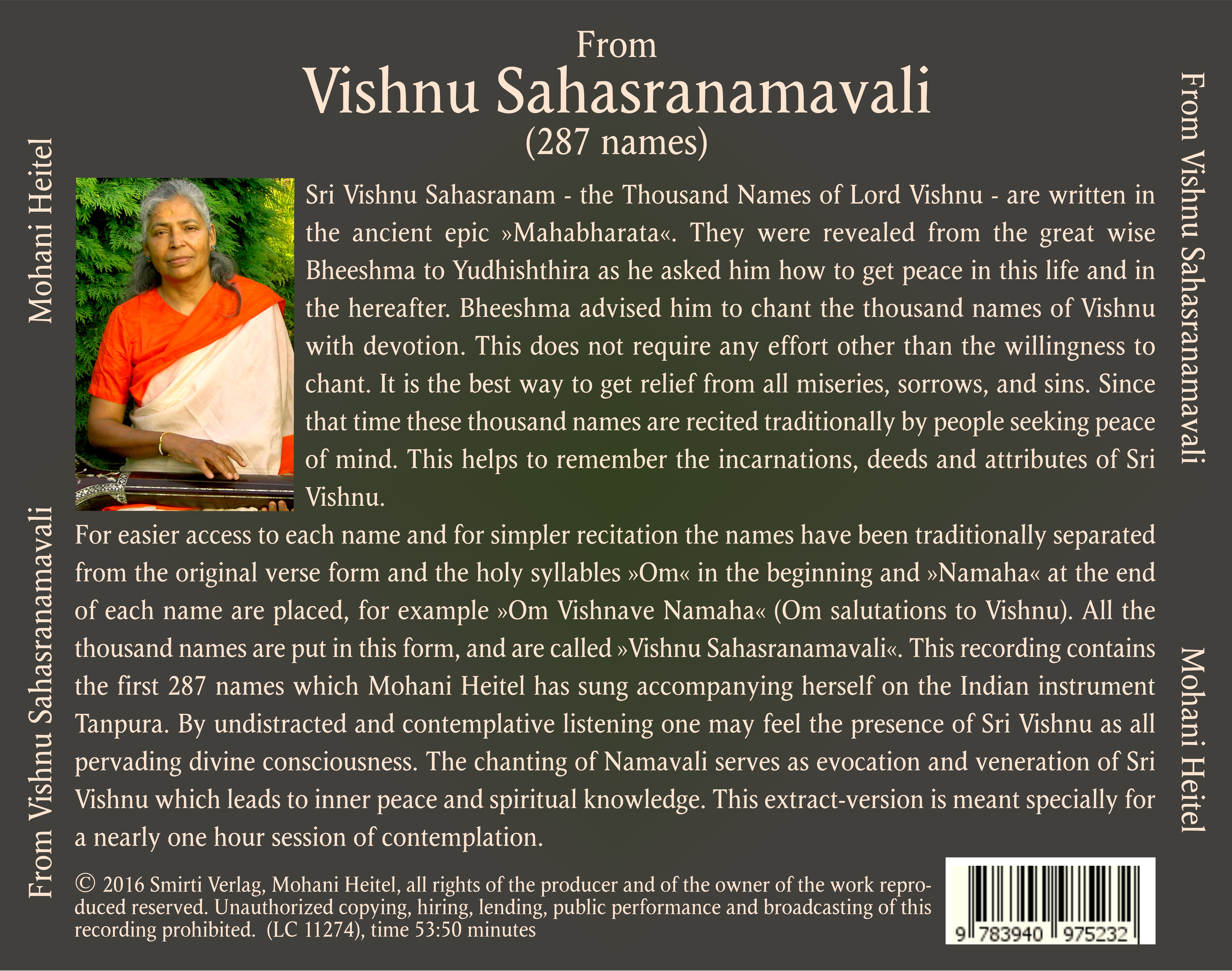 Rückseitencover From Vishnu Sahasranamavali
