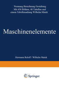 Vorderes Coverbild Maschinen elemente