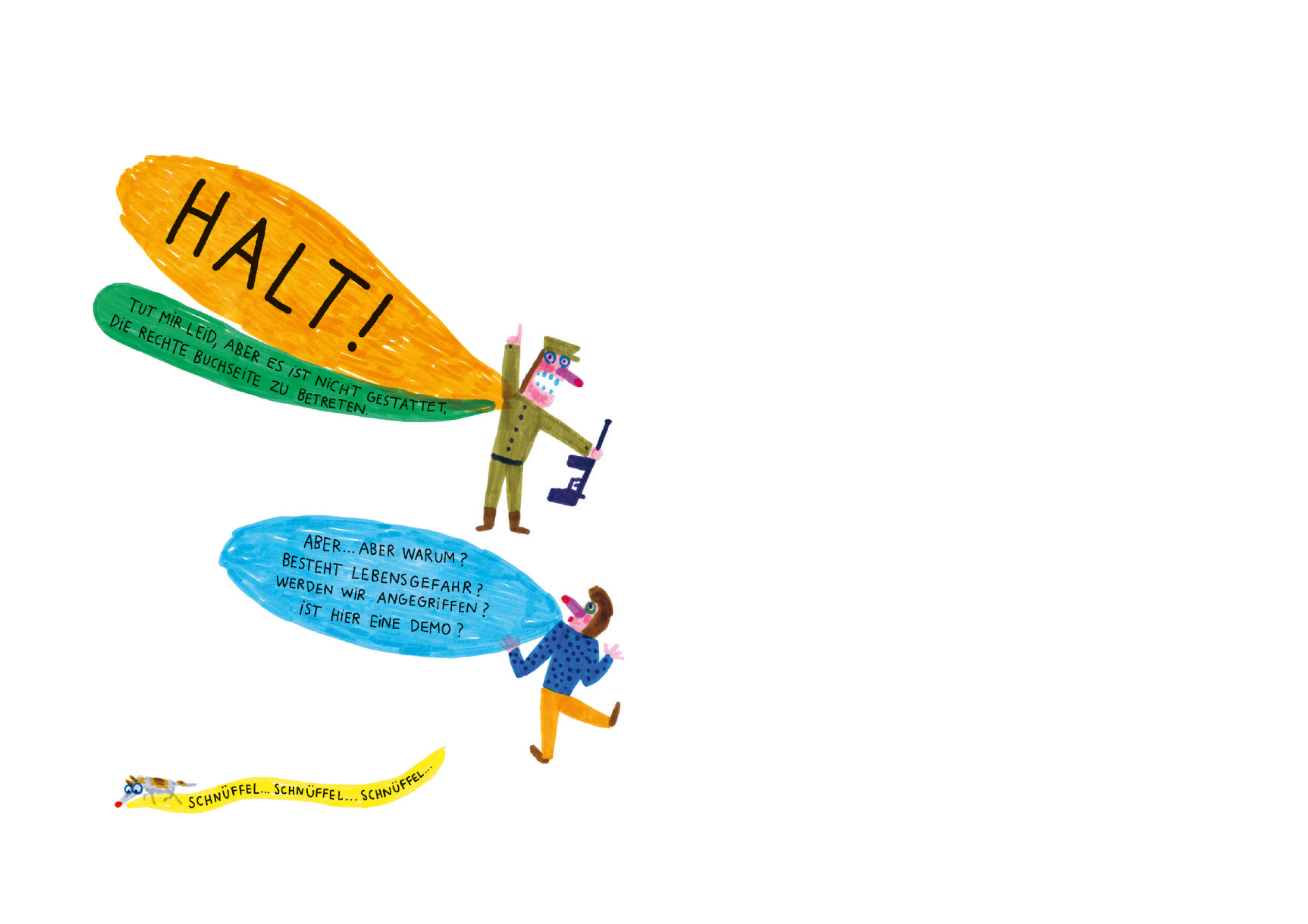 Beispielinhalt (Bild) Hier kommt keiner durch!