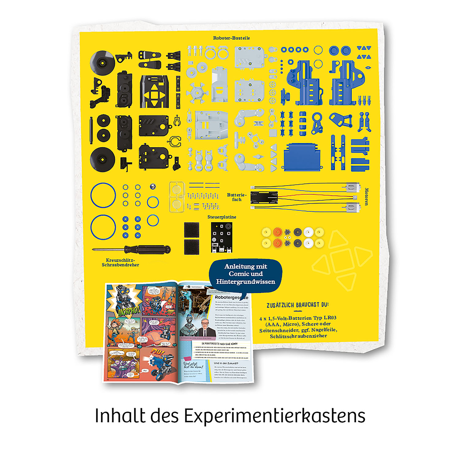 Beispielinhalt (Bild) Morpho - Dein 3-in-1 Roboter