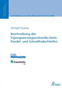 Vorderes Coverbild Beschreibung des Eigenspannungszustandes beim Pendel- und Schnellhubschleifen