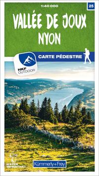 Vorderes Coverbild Kümmerly+Frey Wanderkarte 25 Vallée de Joux 1:40.000