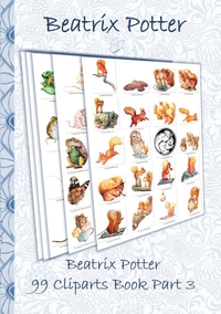 Vorderes Coverbild Beatrix Potter 99 Cliparts Book Part 3 ( Peter Rabbit )