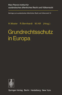 Vorderes Coverbild Grundrechtsschutz in Europa