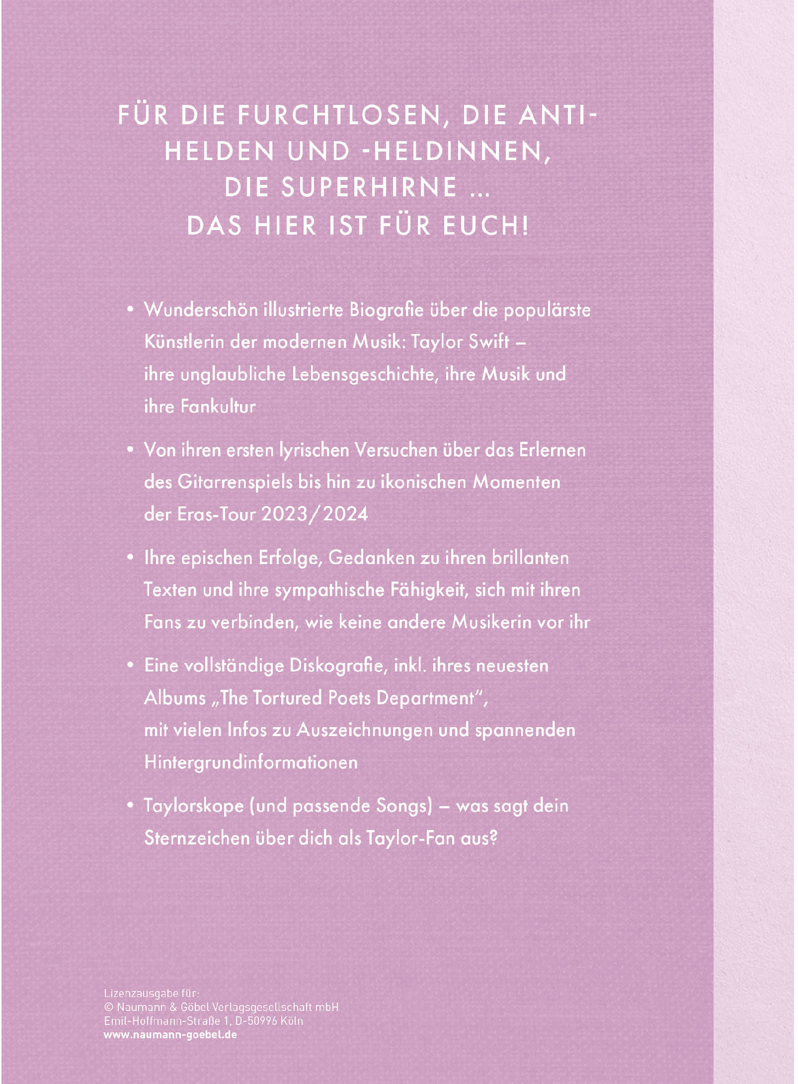Rückseitencover Taylor Swift is Life