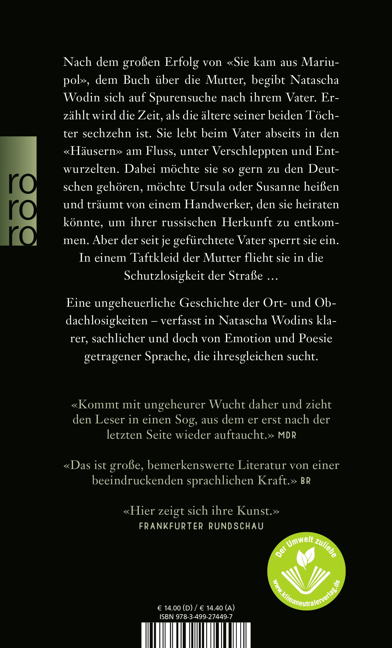 Rückseitencover Irgendwo in diesem Dunkel