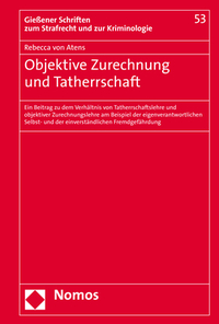 Vorderes Coverbild Objektive Zurechnung und Tatherrschaft