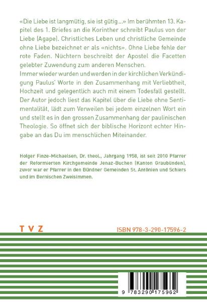 Rückseitencover Ohne Liebe – nichts