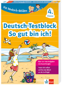 Vorderes Coverbild Klett Die Deutsch-Helden: Deutsch-Testblock So gut bin ich! 4. Klasse