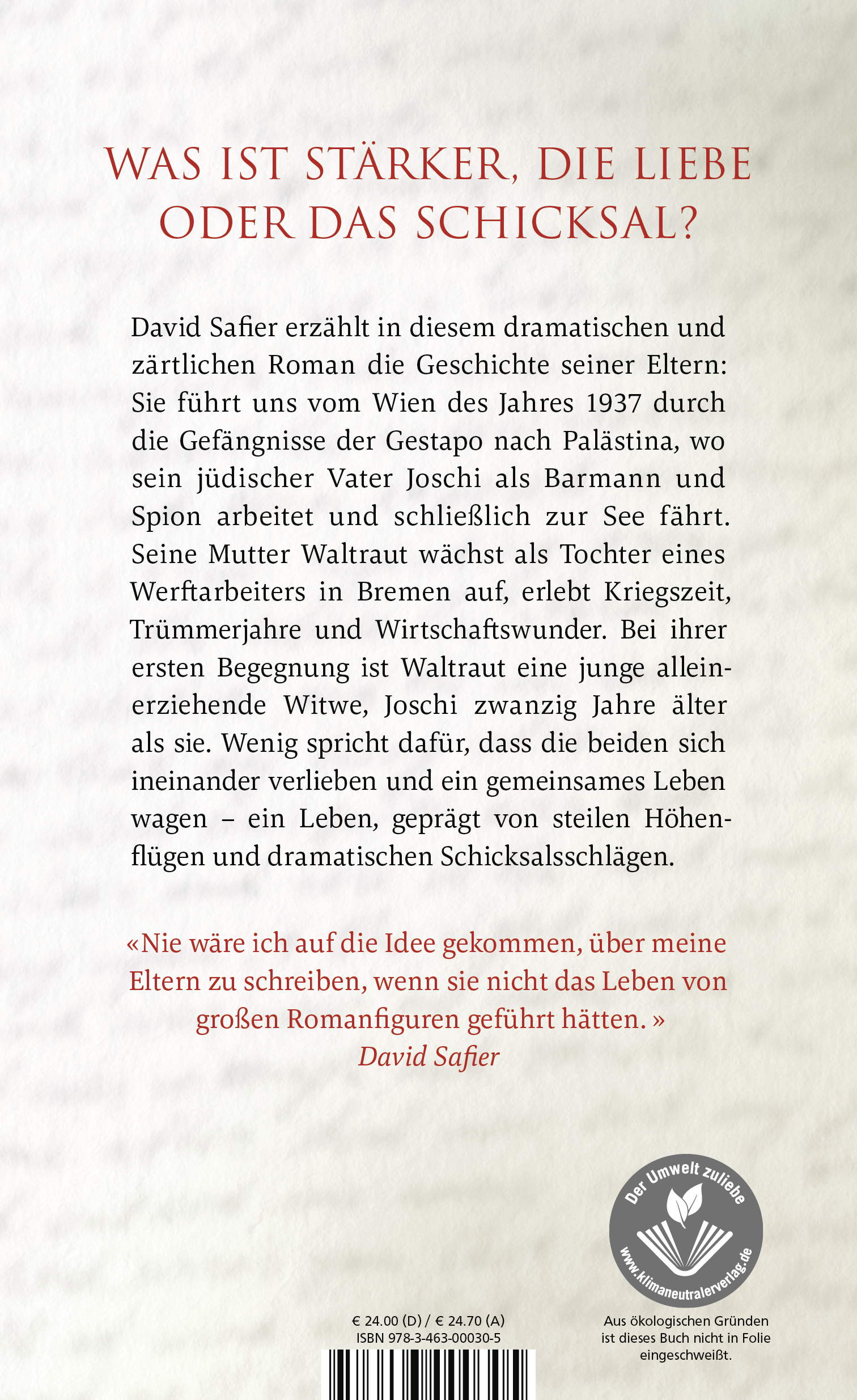 Rückseitencover Solange wir leben