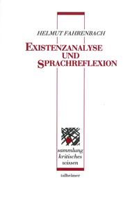 Vorderes Coverbild Existenzanalyse und Sprachreflexion