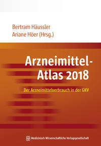 Vorderes Coverbild (hohe Qualität) Arzneimittel-Atlas 2018