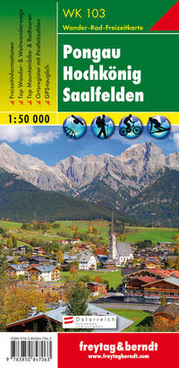 Vorderes Coverbild WK 103 Pongau - Hochkönig - Saalfelden, Wanderkarte 1:50.000