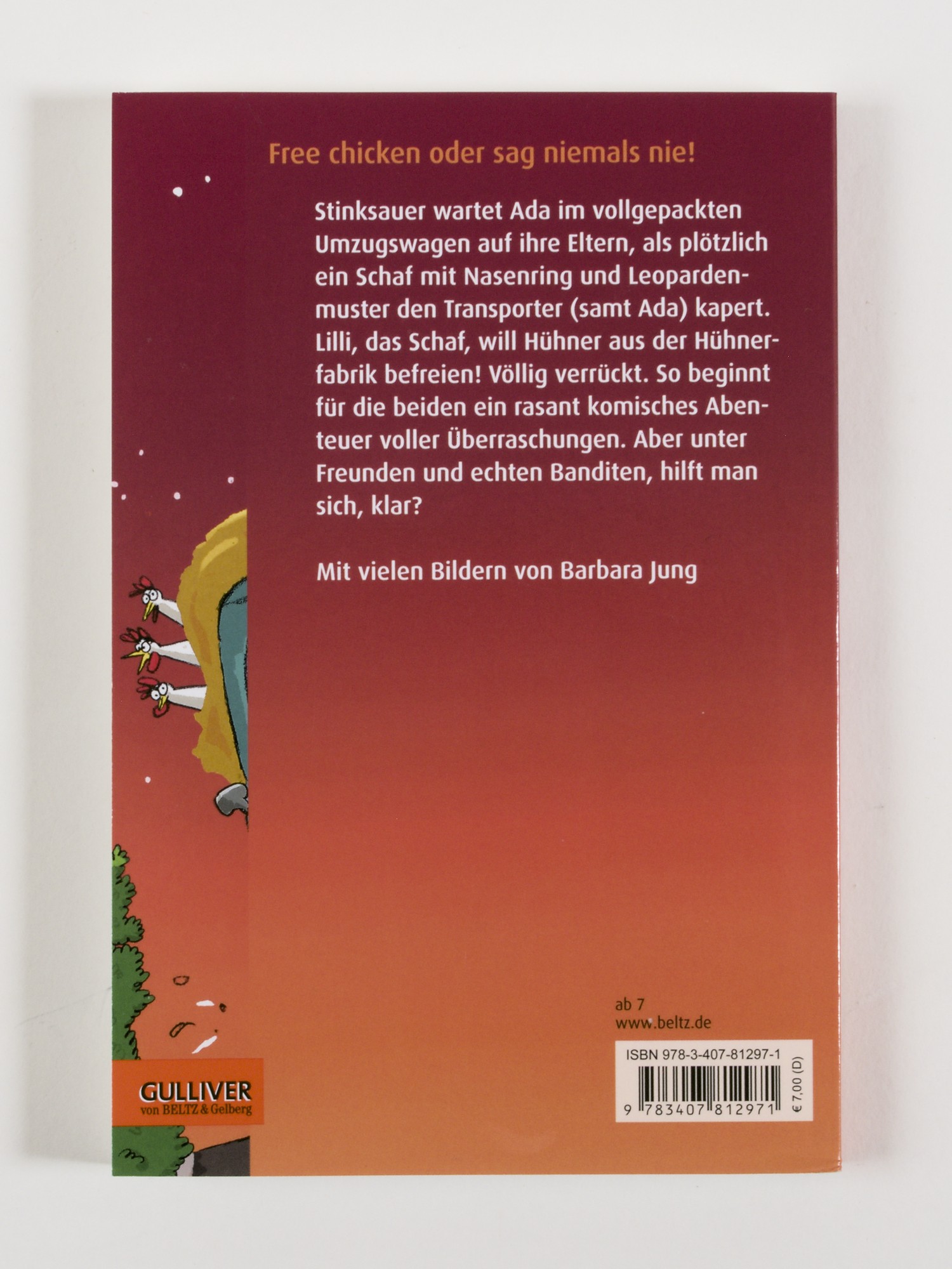 Rückseitencover Sofabanditen oder Die verrückte Befreiung der Hühner