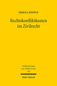 Vorderes Coverbild Rechtskonfliktkosten im Zivilrecht