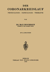 Vorderes Coverbild Der Coronarkreislauf