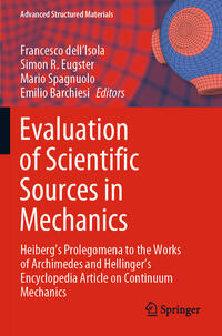 Vorderes Coverbild Evaluation of Scientific Sources in Mechanics