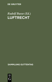 Vorderes Coverbild Luftrecht
