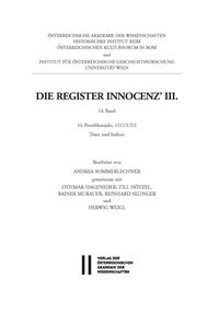 Vorderes Coverbild Die Register Innocenz III. / Die Register Innocenz´ III., 14. Band