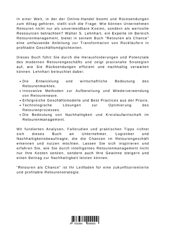 Rückseitencover Retouren als Chance