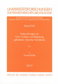 Vorderes Coverbild Untersuchungen zur Form, Funktion und Bedeutung gefiederter römischer Votivbleche