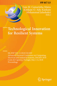 Vorderes Coverbild Technological Innovation for Resilient Systems