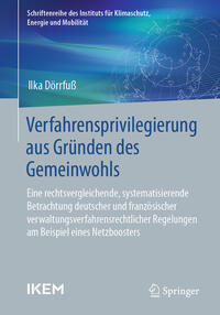 Vorderes Coverbild Verfahrensprivilegierung aus Gründen des Gemeinwohls