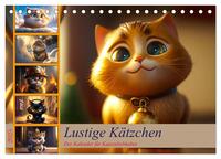Vorderes Coverbild Lustige Kätzchen (Tischkalender 2025 DIN A5 quer), CALVENDO Monatskalender