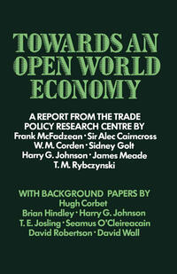 Vorderes Coverbild Towards an Open World Economy