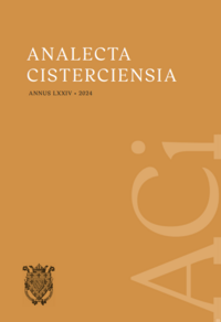 Vorderes Coverbild Analecta Cisterciensia