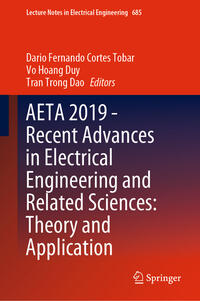 Vorderes Coverbild AETA 2019 - Recent Advances in Electrical Engineering and Related Sciences: Theory and Application