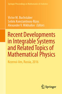 Vorderes Coverbild Recent Developments in Integrable Systems and Related Topics of Mathematical Physics