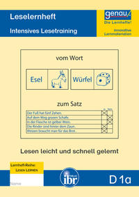 Vorderes Coverbild D1a Leselernheft - Von der Wortebene zur Satzebene