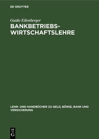 Vorderes Coverbild Bankbetriebswirtschaftslehre