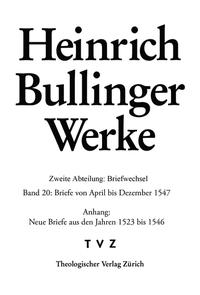 Vorderes Coverbild Briefe von April bis Dezember 1547