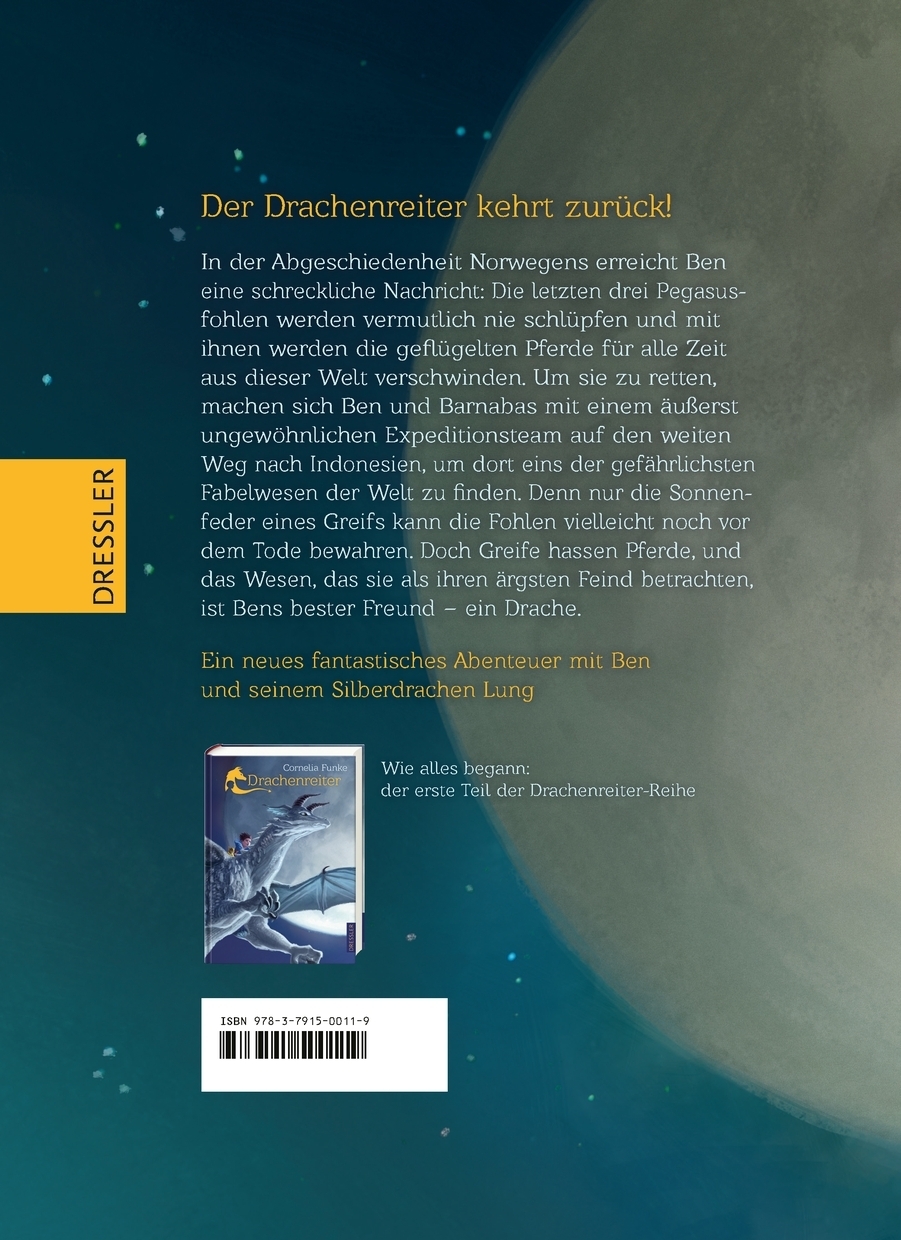 Rückseitencover Drachenreiter 2. Die Feder eines Greifs