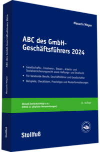 Vorderes Coverbild ABC des GmbH-Geschäftsführers - online