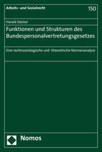 Vorderes Coverbild Funktionen und Strukturen des Bundespersonalvertretungsgesetzes