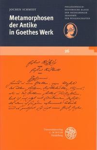 Vorderes Coverbild Metamorphosen der Antike in Goethes Werk