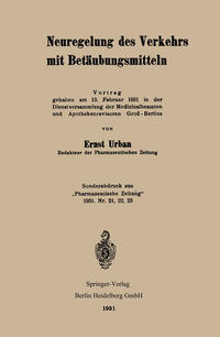 Vorderes Coverbild Neuregelung des Verkehrs mit Betäubungsmitteln