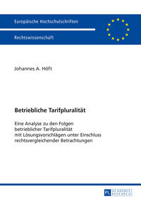 Vorderes Coverbild Betriebliche Tarifpluralität