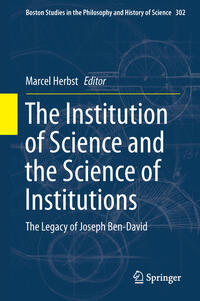 Vorderes Coverbild The Institution of Science and the Science of Institutions