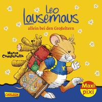 Vorderes Coverbild Maxi Pixi 260: Leo Lausemaus allein bei den Großeltern