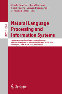 Vorderes Coverbild Natural Language Processing and Information Systems