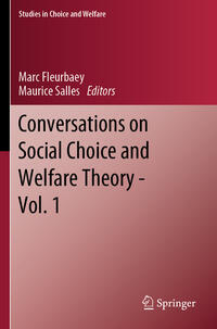 Vorderes Coverbild Conversations on Social Choice and Welfare Theory - Vol. 1